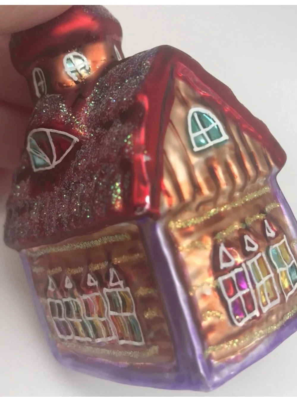Christopher Radko Chapel Hill Glass Church Christmas Ornament Cathedral Vintage